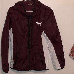 Never worn, Pink maroon windbreaker